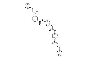 1-hydrocinnamoyl-N-[4-[2-keto-2-[4-(phenethylcarbamoyl)anilino]ethyl]phenyl]nipecotamide