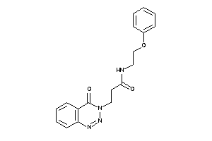 3-(4-keto-1,2,3-benzotriazin-3-yl)-N-(2-phenoxyethyl)propionamide