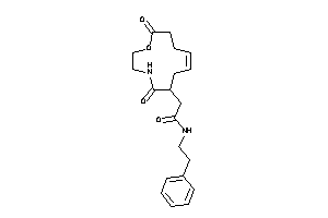 2-(7,12-diketo-8-oxa-11-azacyclododec-3-en-1-yl)-N-phenethyl-acetamide