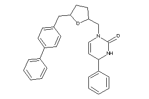 6-phenyl-3-[[5-(4-phenylbenzyl)tetrahydrofuran-2-yl]methyl]-1,6-dihydropyrimidin-2-one