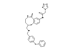 N-[6-keto-2-[[(4-phenoxybenzyl)amino]methyl]-2,3,4,5-tetrahydro-1,5-benzoxazocin-8-yl]-2-(tetrazol-1-yl)acetamide