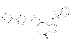 N-[6-keto-2-[[(4-phenylbenzyl)amino]methyl]-2,3,4,5-tetrahydro-1,5-benzoxazocin-10-yl]benzenesulfonamide