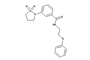 3-(1,1-diketo-1,2-thiazolidin-2-yl)-N-(2-phenoxyethyl)benzamide