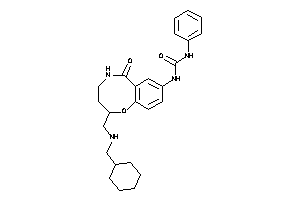 1-[2-[(cyclohexylmethylamino)methyl]-6-keto-2,3,4,5-tetrahydro-1,5-benzoxazocin-8-yl]-3-phenyl-urea