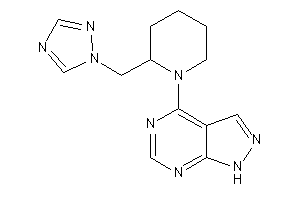 4-[2-(1,2,4-triazol-1-ylmethyl)piperidino]-1H-pyrazolo[3,4-d]pyrimidine