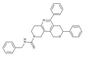 Image of N-benzyl-6,8-diphenyl-1,3,4,7,8,10-hexahydropyrano[4,3-c][1,6]naphthyridine-2-carboxamide