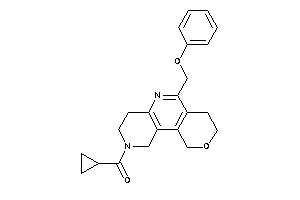 Image of Cyclopropyl-[6-(phenoxymethyl)-1,3,4,7,8,10-hexahydropyrano[4,3-c][1,6]naphthyridin-2-yl]methanone