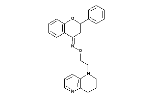 Image of 2-(3,4-dihydro-2H-1,5-naphthyridin-1-yl)ethoxy-(2-phenylchroman-4-ylidene)amine