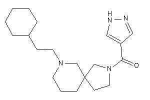 Image of [7-(2-cyclohexylethyl)-3,7-diazaspiro[4.5]decan-3-yl]-(1H-pyrazol-4-yl)methanone