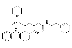 N-(2-cyclohexen-1-ylethyl)-2-[4-keto-1-(piperidine-1-carbonyl)-2,3,6,7,12,12b-hexahydro-1H-pyrido[2,1-a]$b-carbolin-3-yl]acetamide