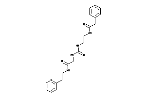 Image of 2-[2-[(2-phenylacetyl)amino]ethylcarbamoylamino]-N-[2-(2-pyridyl)ethyl]acetamide