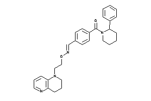 [4-[2-(3,4-dihydro-2H-1,5-naphthyridin-1-yl)ethyloximinomethyl]phenyl]-(2-phenylpiperidino)methanone
