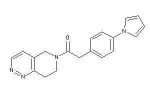 1-(7,8-dihydro-5H-pyrido[4,3-c]pyridazin-6-yl)-2-(4-pyrrol-1-ylphenyl)ethanone