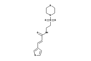 3-(3-thienyl)-N-(2-thiomorpholinosulfonylethyl)acrylamide