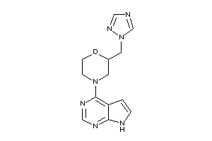 4-(7H-pyrrolo[2,3-d]pyrimidin-4-yl)-2-(1,2,4-triazol-1-ylmethyl)morpholine