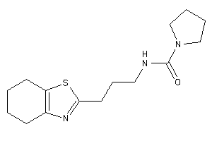 N-[3-(4,5,6,7-tetrahydro-1,3-benzothiazol-2-yl)propyl]pyrrolidine-1-carboxamide