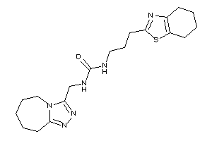 1-[3-(4,5,6,7-tetrahydro-1,3-benzothiazol-2-yl)propyl]-3-(6,7,8,9-tetrahydro-5H-[1,2,4]triazolo[4,3-a]azepin-3-ylmethyl)urea