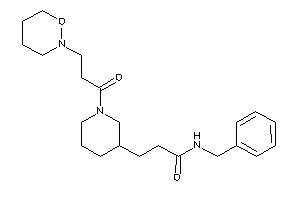 N-benzyl-3-[1-[3-(oxazinan-2-yl)propanoyl]-3-piperidyl]propionamide