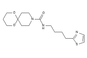 N-(4-thiazol-2-ylbutyl)-7,11-dioxa-3-azaspiro[5.5]undecane-3-carboxamide