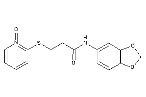 N-(1,3-benzodioxol-5-yl)-3-[(1-keto-2-pyridyl)thio]propionamide