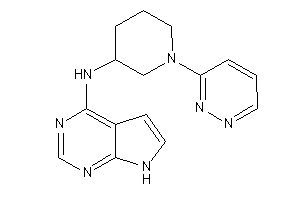 (1-pyridazin-3-yl-3-piperidyl)-(7H-pyrrolo[2,3-d]pyrimidin-4-yl)amine