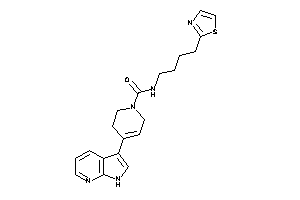 4-(1H-pyrrolo[2,3-b]pyridin-3-yl)-N-(4-thiazol-2-ylbutyl)-3,6-dihydro-2H-pyridine-1-carboxamide