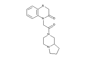 4-[2-(3,4,6,7,8,8a-hexahydro-1H-pyrrolo[1,2-a]pyrazin-2-yl)-2-keto-ethyl]-1,4-benzothiazin-3-one