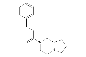 Image of 1-(3,4,6,7,8,8a-hexahydro-1H-pyrrolo[1,2-a]pyrazin-2-yl)-3-phenyl-propan-1-one
