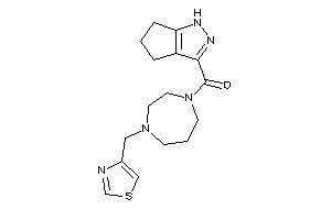 1,4,5,6-tetrahydrocyclopenta[c]pyrazol-3-yl-[4-(thiazol-4-ylmethyl)-1,4-diazepan-1-yl]methanone