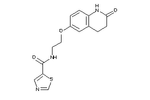 N-[2-[(2-keto-3,4-dihydro-1H-quinolin-6-yl)oxy]ethyl]thiazole-5-carboxamide