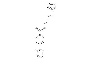 4-phenyl-N-(4-thiazol-2-ylbutyl)-3,6-dihydro-2H-pyridine-1-carboxamide