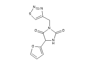 5-(2-furyl)-3-(thiadiazol-4-ylmethyl)hydantoin