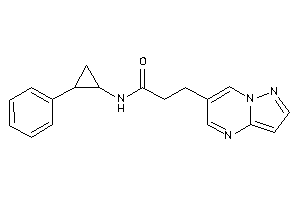 N-(2-phenylcyclopropyl)-3-pyrazolo[1,5-a]pyrimidin-6-yl-propionamide