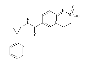 2,2-diketo-N-(2-phenylcyclopropyl)-3,4-dihydropyrido[2,1-c][1,2,4]thiadiazine-7-carboxamide