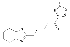 N-[3-(4,5,6,7-tetrahydro-1,3-benzothiazol-2-yl)propyl]-1H-pyrazole-3-carboxamide