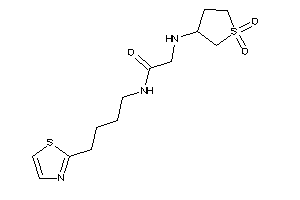 2-[(1,1-diketothiolan-3-yl)amino]-N-(4-thiazol-2-ylbutyl)acetamide