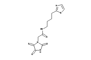 N-(4-thiazol-2-ylbutyl)-2-(2,4,5-triketoimidazolidin-1-yl)acetamide