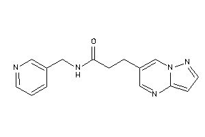 3-pyrazolo[1,5-a]pyrimidin-6-yl-N-(3-pyridylmethyl)propionamide