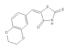 5-(2,3-dihydro-1,4-benzodioxin-6-ylmethylene)-2-thioxo-thiazolidin-4-one