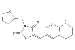 3-(tetrahydrofurfuryl)-5-(1,2,3,4-tetrahydroquinolin-6-ylmethylene)-2-thioxo-thiazolidin-4-one