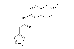 N-(2-keto-3,4-dihydro-1H-quinolin-6-yl)-2-(1H-pyrazol-4-yl)acetamide