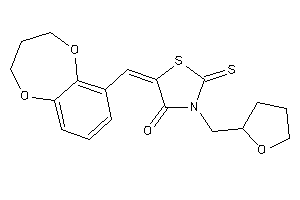 5-(3,4-dihydro-2H-1,5-benzodioxepin-6-ylmethylene)-3-(tetrahydrofurfuryl)-2-thioxo-thiazolidin-4-one