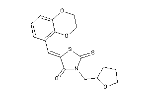 5-(2,3-dihydro-1,4-benzodioxin-5-ylmethylene)-3-(tetrahydrofurfuryl)-2-thioxo-thiazolidin-4-one