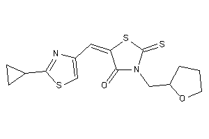 5-[(2-cyclopropylthiazol-4-yl)methylene]-3-(tetrahydrofurfuryl)-2-thioxo-thiazolidin-4-one