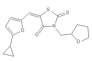 5-[(5-cyclopropyl-2-furyl)methylene]-3-(tetrahydrofurfuryl)-2-thioxo-thiazolidin-4-one