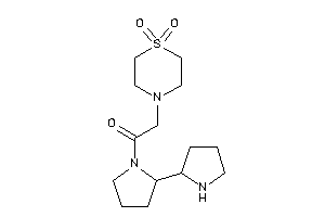 2-(1,1-diketo-1,4-thiazinan-4-yl)-1-(2-pyrrolidin-2-ylpyrrolidino)ethanone