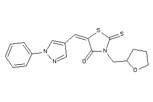 5-[(1-phenylpyrazol-4-yl)methylene]-3-(tetrahydrofurfuryl)-2-thioxo-thiazolidin-4-one