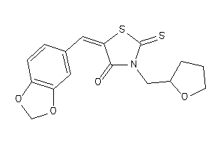 5-piperonylidene-3-(tetrahydrofurfuryl)-2-thioxo-thiazolidin-4-one