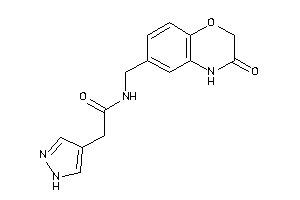 N-[(3-keto-4H-1,4-benzoxazin-6-yl)methyl]-2-(1H-pyrazol-4-yl)acetamide