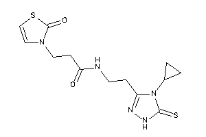 N-[2-(4-cyclopropyl-5-thioxo-1H-1,2,4-triazol-3-yl)ethyl]-3-(2-keto-4-thiazolin-3-yl)propionamide